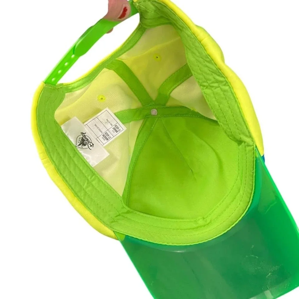 Walt Disney World Retro Neon Green Visor Baseball Style‎ Cap-Hat Adult Hat Only